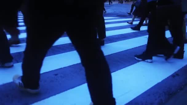 Shibuya Shibuya Tokyo Japan 2018 Seine Fußgänger Der Kreuzung Der — Stockvideo