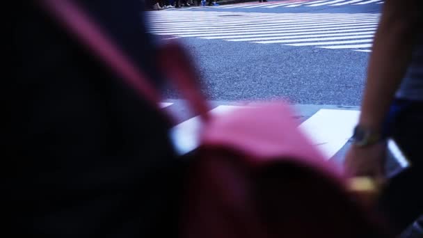 Shibuya Shibuya Tokyo Japan 2018 Its Walking People Crossing City — Stock Video