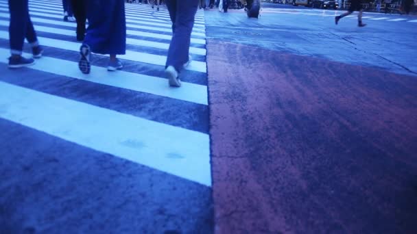 Shibuya Shibuya Tokyo Japan 2018 Its Walking People Crossing City — Stock Video