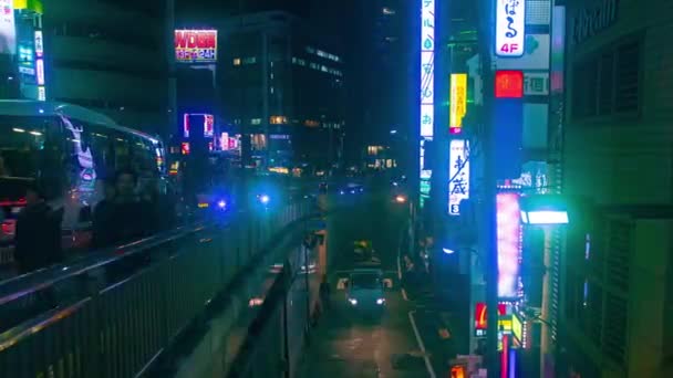 Shinjuku Shinjuku Tokyo Japonsko 2018 Její Umístění Města Shinjuku Tokyo — Stock video