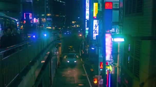 Синдзю Синдзю Токио Япония 2018 Город Синдзю Токио Временной Интервал — стоковое видео