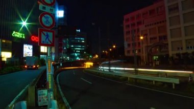 Shinjuku-ku Shinjuku Tokyo / Japonya - 10.04.2018: onun Shinjuku Tokyo şehir konum. zaman atlamalı. fotoğraf makinesi: Canon Eos 5d mark4