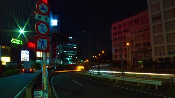 Синдзю Синдзю Токио Япония 2018 Город Синдзю Токио Временной Интервал — стоковое видео