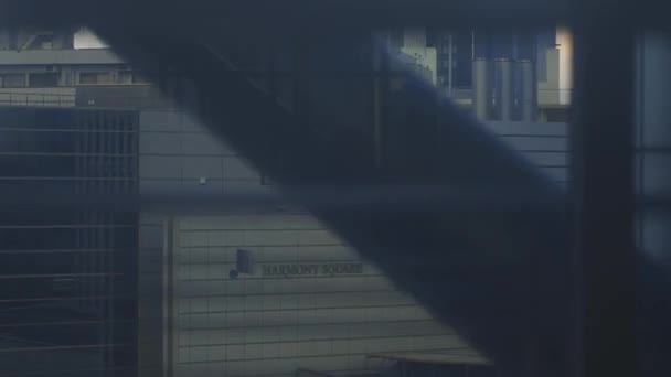 东京都中野区中野 2018 它的城市位置由高角度 Eos 标记4 — 图库视频影像