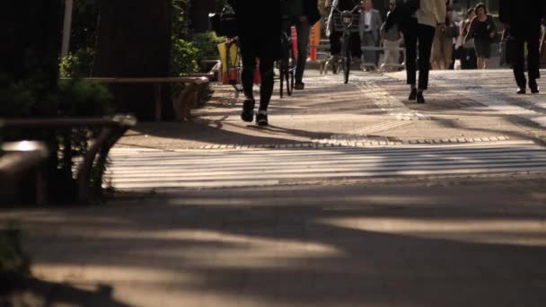 Shinjuku Shinjuku Tokyo Japan 2018 Dess Vandrande Folk Stadens Verksamhet — Stockvideo