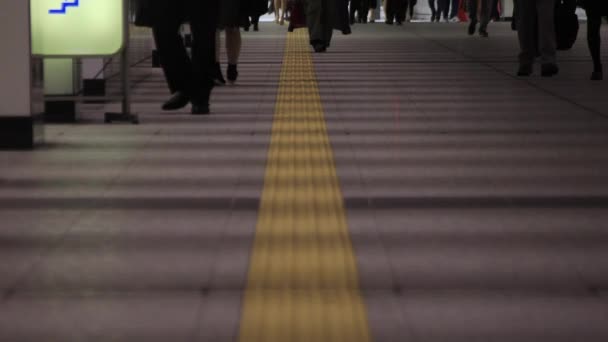 Shinjuku Tokyo Shinjuku Japan 2018 Jego Spaceru Ludzi Mieście Biznesowych — Wideo stockowe