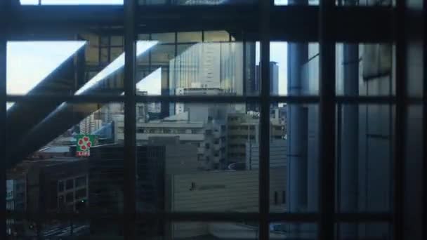 Elmhurst Nakanosakaue Japonsko 2018 Její Umístění Města Výtahu Obchodní Města — Stock video