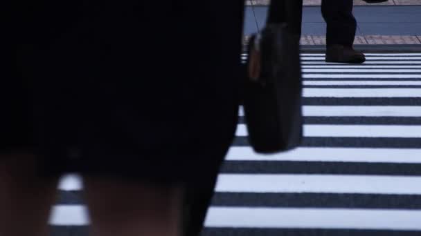 東京都千代田区大手町 2018 そのビジネス街で歩いている人 カメラ キヤノン Eos Mark4 — ストック動画