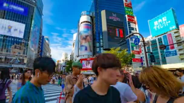 2018 Shibuya Tokyo Japan Dess Shibuya Crossing Tid Förfaller — Stockvideo