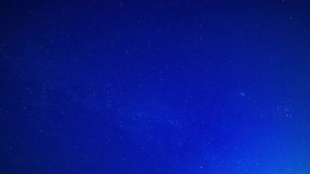 Cielo Estrellado Lapso Tiempo Noche Japón Misato Shi Shizuoka Japón — Vídeo de stock