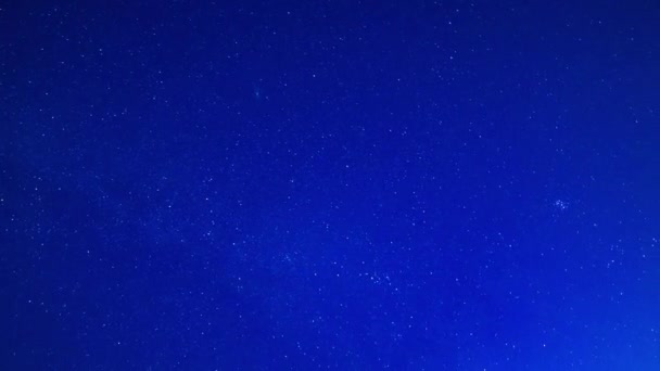 Tidsinställd stjärnhimmel på natten — Stockvideo