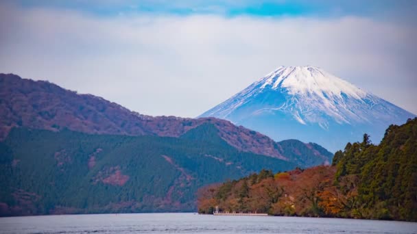 A nagy tó mögött Mt.Fuji Time lapse — Stock videók