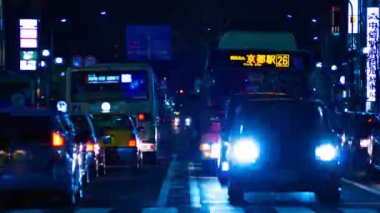 Gece zaman atlamalı Kyoto orta atış geçitte