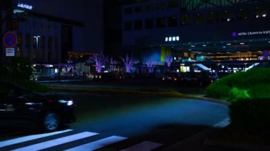 Gece zaman atlamalı Kyoto orta atış geçitte