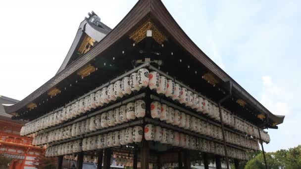 Templo principal no santuário de Yasaka em Higashiyama Kyoto — Vídeo de Stock