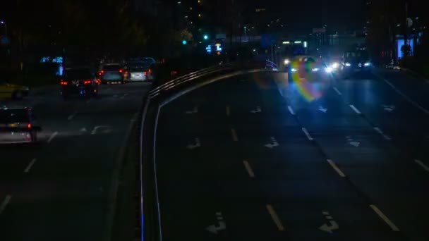 Caducidad nocturna en la calle de Shibuya Tokio — Vídeos de Stock