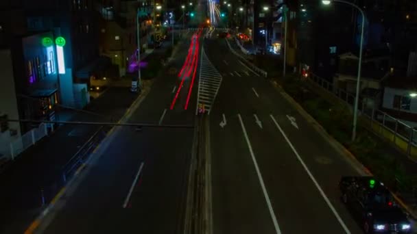 Noite lapso de tempo na rua em Shibuya Tóquio — Vídeo de Stock
