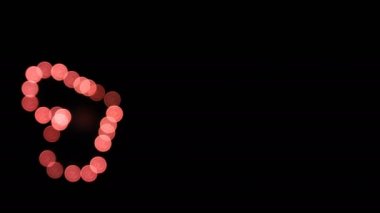 Havai fişek bokeh arkasında Odaiba Tokyo karanlık gökyüzü, gece