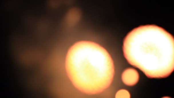 Feux d'artifice bokeh derrière le ciel sombre à Odaiba Tokyo la nuit — Video