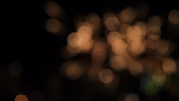 晚上, 东京台场黑暗的天空后面的烟花 — 图库视频影像