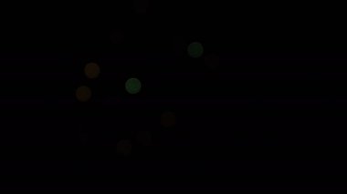 Havai fişek bokeh arkasında Odaiba Tokyo karanlık gökyüzü, gece