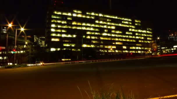 Abandon nocturne dans la rue urbaine de Tokyo — Video