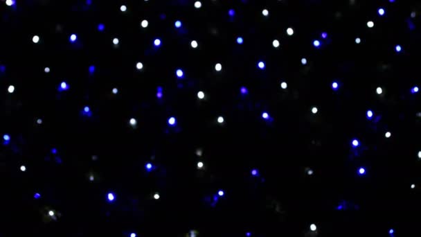 五颜六色的相机散景解在夜晚 — 图库视频影像