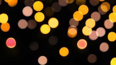 Renkli kamera bokeh defocusecd gece