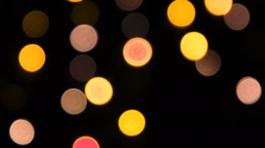 Renkli kamera bokeh defocusecd gece
