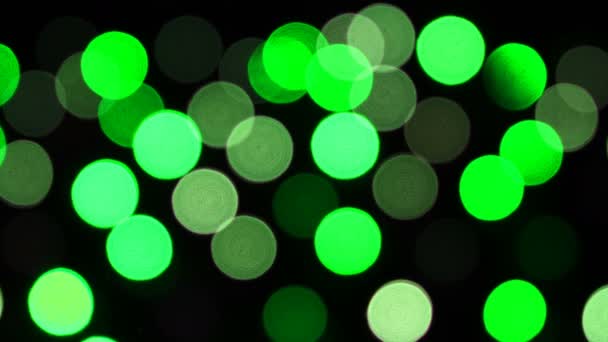 Kolorowy aparat bokeh defocusecd w nocy — Wideo stockowe