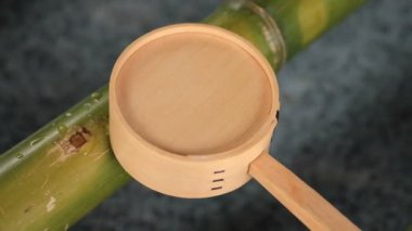 Tokyo'daki Oomiya hachiman tapınağında arınma yalak