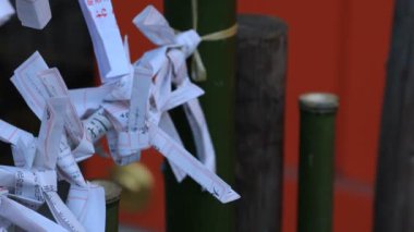 Tokyo gündüz Hanazono tapınağında Oracles