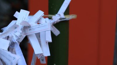 Tokyo gündüz Hanazono tapınağında Oracles