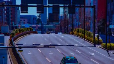 Tokyo gündüz tilt şehir merkezinde şehir sokak bir timelapse