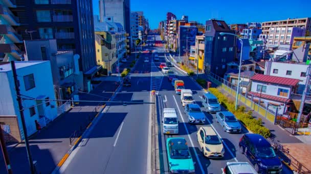 Un timelapse della strada cittadina nel centro di Tokyo in pieno giorno — Video Stock