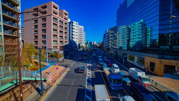 东京市中心城市街道的延时时间 — 图库视频影像