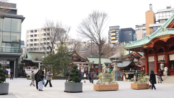 Templo principal no santuário de Kanda em Tóquio — Vídeo de Stock