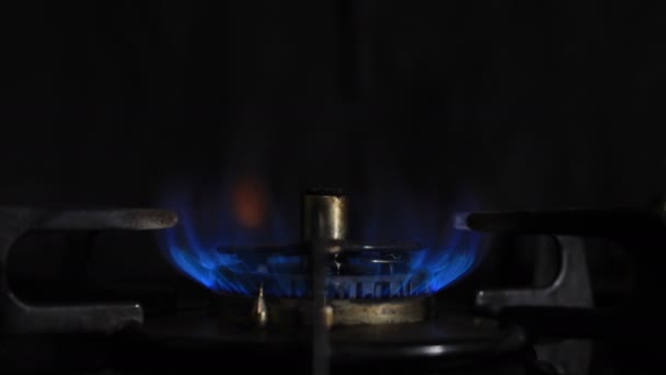 台所の熱の点火 — ストック動画