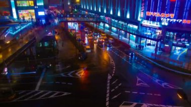 Osaka şehir merkezindeki caddenin zaman çizelgesi.