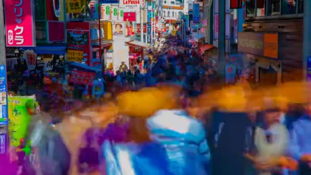 En Timelapse av Takeshita Street i Harajuku Tokyo dagtid wide shot — Stockvideo