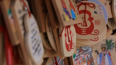 Tokyo 'da Hie tapınağında Votive tabletler