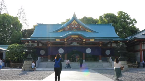 Haupttempel am Hie-Schrein in Tokio — Stockvideo