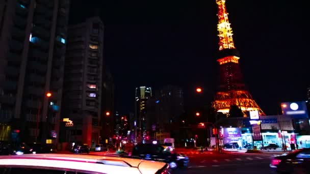 На перетині високих веж у Токіо — стокове відео
