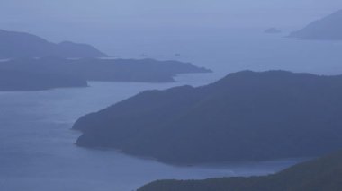 Amami oshima Kagoshima yüksek açı mavi okyanus yakınında Takachiyama promontory