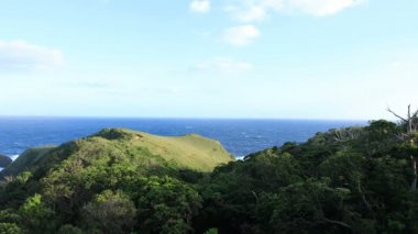 Amami oshima Kagoshima mavi okyanus yakınında Miyakozaki promontory