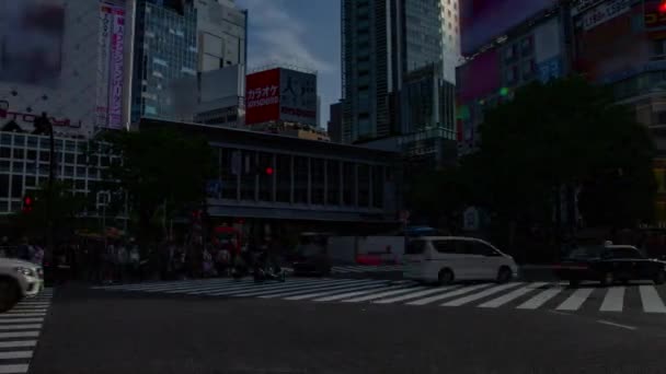 东京涩谷十字路口的时差 — 图库视频影像