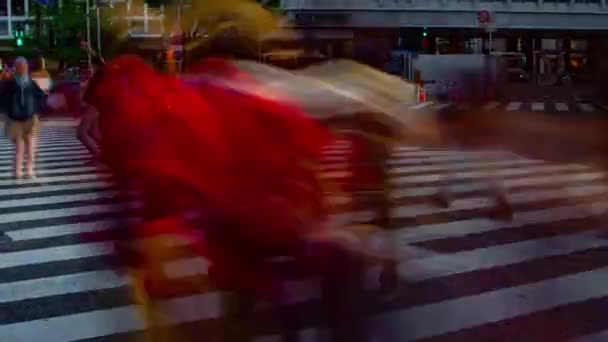 渋谷東京の交差点でのタイムラプス — ストック動画