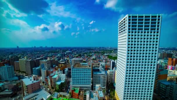 Panoramatický výhled v městském městě Nerima Tokyo na celý den — Stock video
