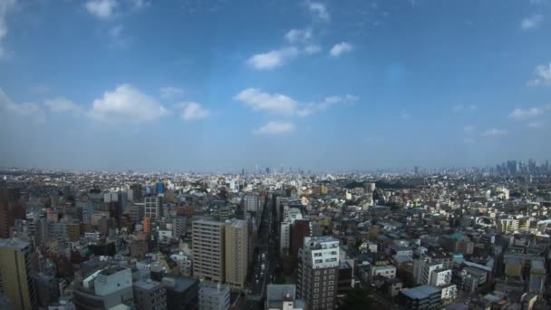 Panoramatický výhled v městském městě Nerima Tokyo na celý den — Stock video