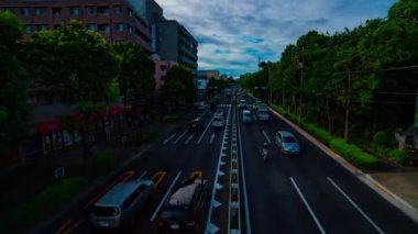 Tokyo 'da Kanpachi Bulvarı' ndaki otomobil sokağının zaman çizelgesi.